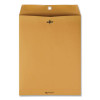 Clasp Envelope, 32 Lb Bond Weight Kraft, #14 1/2, Square Flap, Clasp/Gummed Closure, 11.5 x 14.5, Brown Kraft, 100/Box