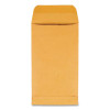 Kraft Coin And Small Parts Envelope, 28 Lb Bond Weight Kraft, #5 1/2, Square Flap, Gummed Closure, 3.13 x 5.5, Brown, 500/Box