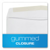 Business Envelope, #10, Commercial Flap, Side Seam, Gummed Closure, 24 Lb Bond Weight Paper, 4.13 x 9.5, White, 500/Box