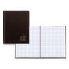 Professional Quad Notebook, Quadrille Rule (4 Sq/In), Black Cover, (96) 9.25 x 7.25 Sheets