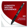 S-Gel High-Performance Gel Pen, Retractable, Medium 0.7 Mm, Black Ink, Black Barrel, 8/Pack