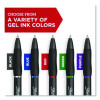S-Gel High-Performance Gel Pen, Retractable, Extra-Fine 0.38 Mm, Black Ink, Black Barrel, 4/Pack