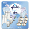 Plugin Scented Oil, Clean Linen, 0.67 Oz, 2 Warmers And 6 Refills/Pack