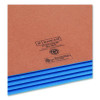 Redrope Drop-Front End Tab File Pockets, Fully Lined 6.5" High Gussets, 3.5" Expansion, Legal Size, Redrope/Blue, 10/Box