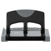 45-Sheet Smarttouch Three-Hole Punch, 9/32" Holes, Black/Gray