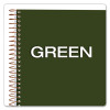 Gold Fibre Wirebound Project Notes Book, Project-Management Format, Green Cover, (84) 9.5 x 7.25 Sheets