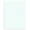 Quadrille Pads, Quadrille Rule (4 Sq/In), (50) White 8.5 x 11 Heavyweight 20 Lb Bond Sheets
