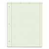 Engineering Computation Pads, Green Cover, Quadrille Rule (5 Sq/In, 1 Sq/In), (100) Green-Tint 8.5 x 11 Sheets