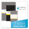 Idea Collective Journal With Elastic Closure, 1-Subject, Wide/Legal Rule, Black Hardcover, (120) 8.25 x 5 Sheets