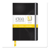 Idea Collective Journal With Elastic Closure, 1-Subject, Wide/Legal Rule, Black Hardcover, (96) 5.5 x 3.5 Sheets