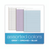 Prism + Colored Writing Pads, Wide/Legal Rule, (50) Assorted Pastel Color 8.5 x 11 Sheets, 6/Pack