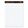 Docket Gold Ruled Perforated Pads, Wide/Legal Rule, (50) White 8.5 x 11 Sheets, 12/Pack