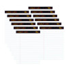 Docket Gold Ruled Perforated Pads, Wide/Legal Rule, (50) White 8.5 x 11 Sheets, 12/Pack