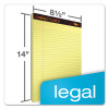 Docket Gold Ruled Perforated Pads, Wide/Legal Rule, (50) Canary Yellow 8.5 x 14 Sheets, 12/Pack