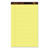 Docket Gold Ruled Perforated Pads, Wide/Legal Rule, (50) Canary Yellow 8.5 x 14 Sheets, 12/Pack