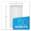 Second Nature Wirebound Notepads, Randomly Assorted Cover Colors, Narrow Rule, (50) White 3 x 5 Sheets
