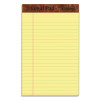 "The Legal Pad" Ruled Perforated Pads, Narrow Rule, (50) Canary Yellow 5 x 8 Sheets, Dozen