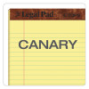 "The Legal Pad" Ruled Perforated Pads, Narrow Rule, (50) Canary Yellow 5 x 8 Sheets, Dozen