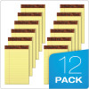 "The Legal Pad" Ruled Perforated Pads, Narrow Rule, (50) Canary Yellow 5 x 8 Sheets, Dozen