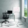 Melamine Dry Erase Board, 36" x 24", White Surface, Gray/Natural Aluminum Frame