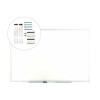 Melamine Dry Erase Board, 36" x 24", White Surface, Gray/Natural Aluminum Frame