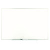 Melamine Dry Erase Board, 36" x 24", White Surface, Gray/Natural Aluminum Frame