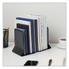 Metal Mesh Bookends, Nonskid Base, 5.38 x 5.38 x 6.75, Black, Pair