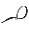 One-Wrap Pre-Cut Thin Ties, 0.5" X 15", Black/Gray, 30/Pack
