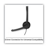 Mono Headset With Microphone And In-Line Remote, Black