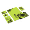 Color Cardstock, 65 Lb Cover Weight, 8.5 x 11, Vulcan Green, 250/Pack