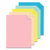 Color Cardstock, 65 Lb Cover Weight, 8.5 x 11, Assorted Colors, 250/Pack