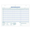 Attendance Records, One Part (No Copies), 11 x 8.5, 50 Forms Total