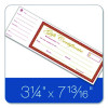 Gift Certificate With Stub Book, 7.81 x 3.25, Cream, 25 Certificates