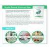 Botanical Disinfectant Wipes, 6 x 7, Light Lemon And Thyme, 250/Bucket
