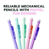 Xtra-Smooth Pastel Edition Mechanical Pencils, 0.7 Mm, Hb (#2), Black Lead, Assorted Barrel Colors, 24/Pack