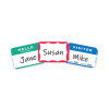 Self-Adhesive Name Badges, Hello My Name Is, Blue, 3.5 X 2.25, 100/Bx