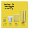 Small Twist-Tie Trash Bags, 4 Gal, 0.74 Mil, 23 x 21.63, White, 30/Box
