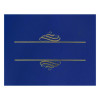 Embossed Foil Certificate Holders, 80-Lb Paper, Navy, 5/Pack