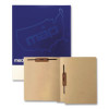 Heavy-Duty End Tab Fastener Folders, Expands 0.75", 2 Fasteners: Horizontal/Vertical , Letter Size, Manila, 250/Box