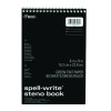 Spell-Write Wirebound Steno Pad, Randomly Assorted Cover Colors, Gregg Rule, (80) Green 6 x 9 Sheets