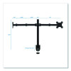 Full Motion Dual Monitor Desktop Mount, For 17" To 27" Monitors, 360 Degree Rotation, +/-90 Degree Tilt, Black, Supports 22Lb
