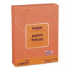 Brights Multipurpose Color Paper, 20 Lb Bond Weight, 8.5 x 11, Orange, 500 Sheets/Ream, 5 Reams/Carton