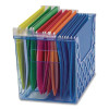 Blue Glacier Desktop File Organizer, 1 Section, Letter-Size, 8.63" Long, Translucent Blue