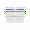 Poly Travel Pouch Set, 13.19" x 10.44", Assorted Colors, 10/Pack