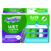 Sweeper Trap + Lock Wet Mop Cloth, 8 x 10, White, Lavender Scent, 38/Pack