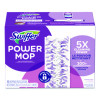 Powermop Mopping Pads, 15.4 x 5.3, White/Purple, 8/Pack