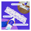 Powermop Mopping Pads, 15.4 x 5.3, White/Purple. 11/Pack