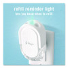 Plug Air Freshener Warmer Starter Kit, Clear/White, With (2) Gain Original Refills