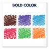Premium Glass Board Dry Erase Marker, Medium Bullet Tip, Assorted Colors, 6/Pack
