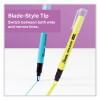 Clearview Pen-Style Highlighter, Assorted Ink Colors, Chisel Tip, Assorted Barrel Colors, 8/Pack